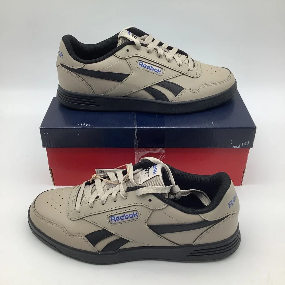 Reebok Court Advance Tennis Shoes Mens Size‎ 8 Ash Black Blue Sneakers New